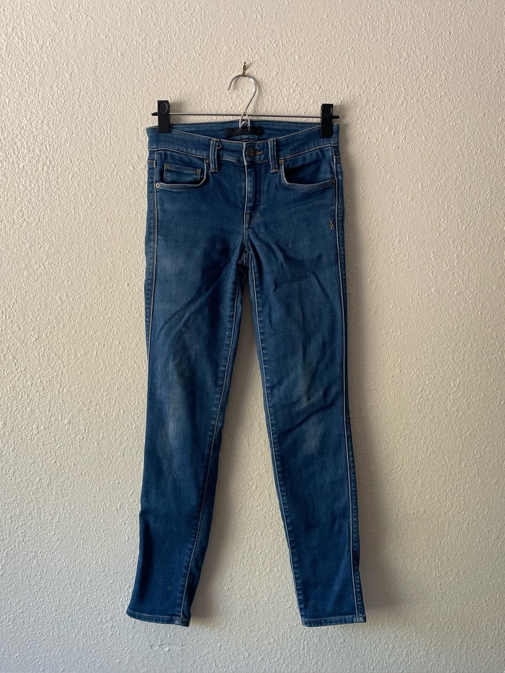 Genetic Los Angeles Daphne Skinny Jeans Womens 24 Blue Stretch Denim 28” Inseam